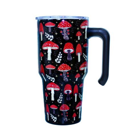 mushroom tumbler black